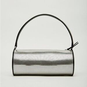 Les Petits Joueur - Emma Disco Handbag - Silver / Black